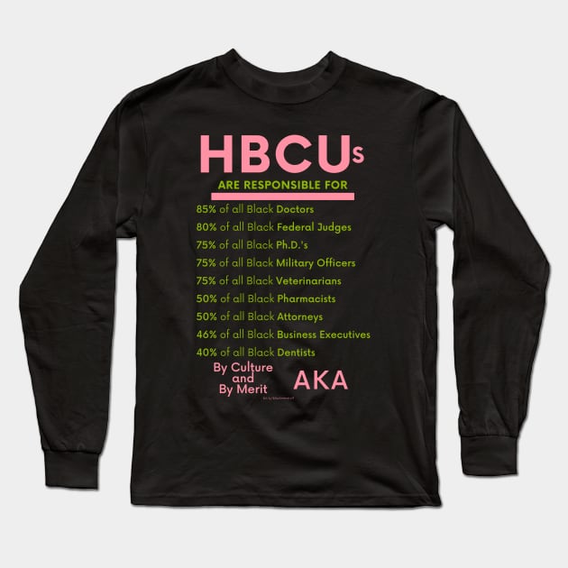 HBCUs are responsible for… (DIVINE 9 ALPHA KAPPA ALPHA) Long Sleeve T-Shirt by BlackMenStuff